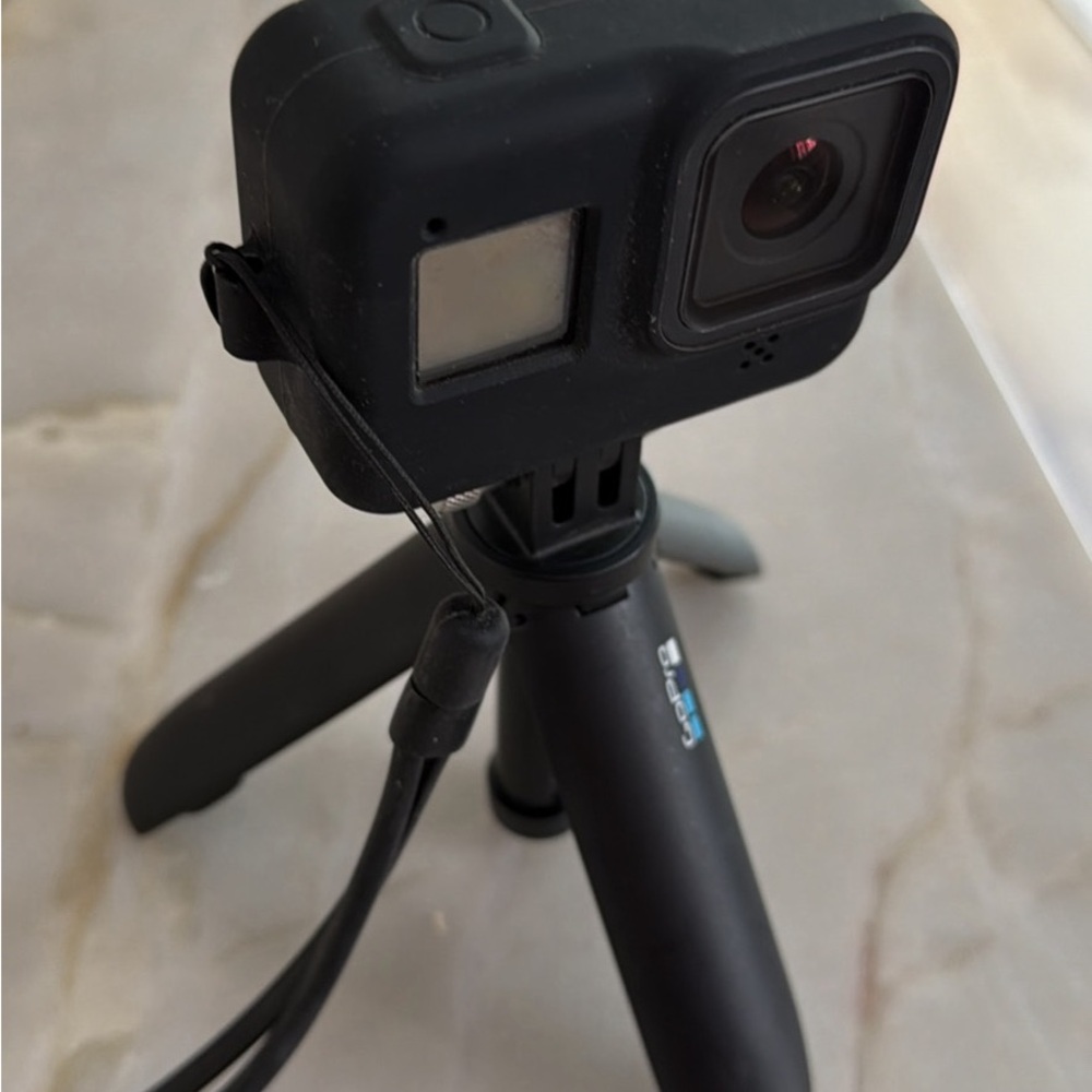 GoPro Hero 8 Black with tripod